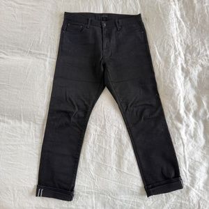 Uniqlo Men's Black Selvedge Jeans